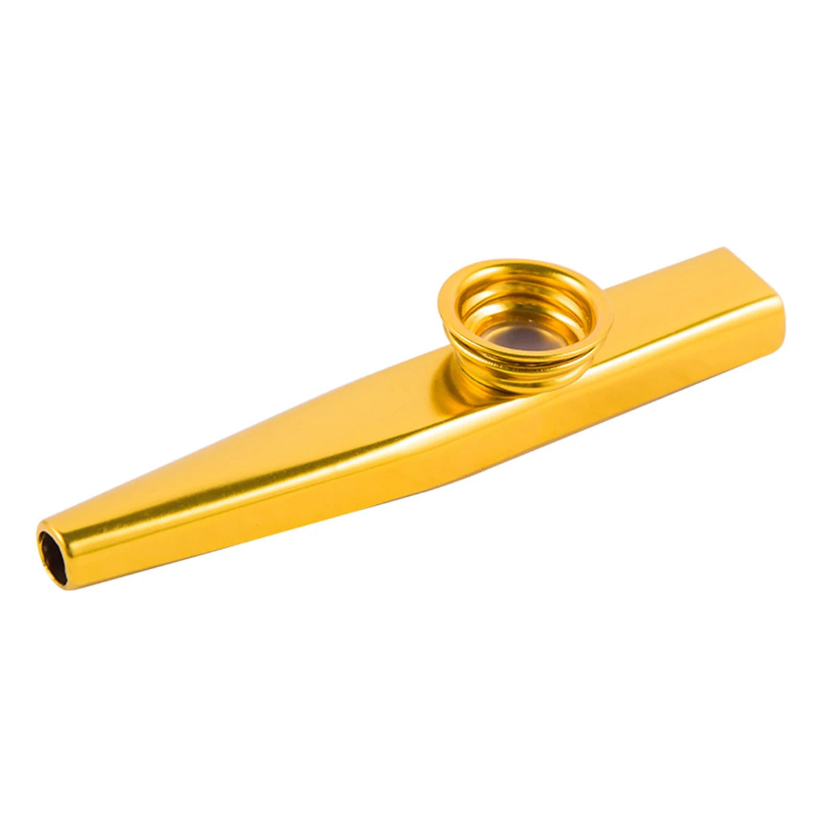 Kazoo Silver Aluminum Alloy with Membrane Flute Diaphragm Mouth Kazoos Musical Instruments