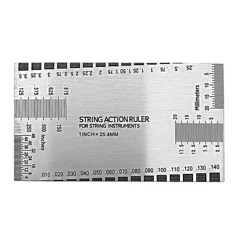 Miwayer String Action Ruler Gauge,Guitar Repairing Tool for Luthier,Fit for Guitar,Ukulele,Bass,Banjo,Mandolin