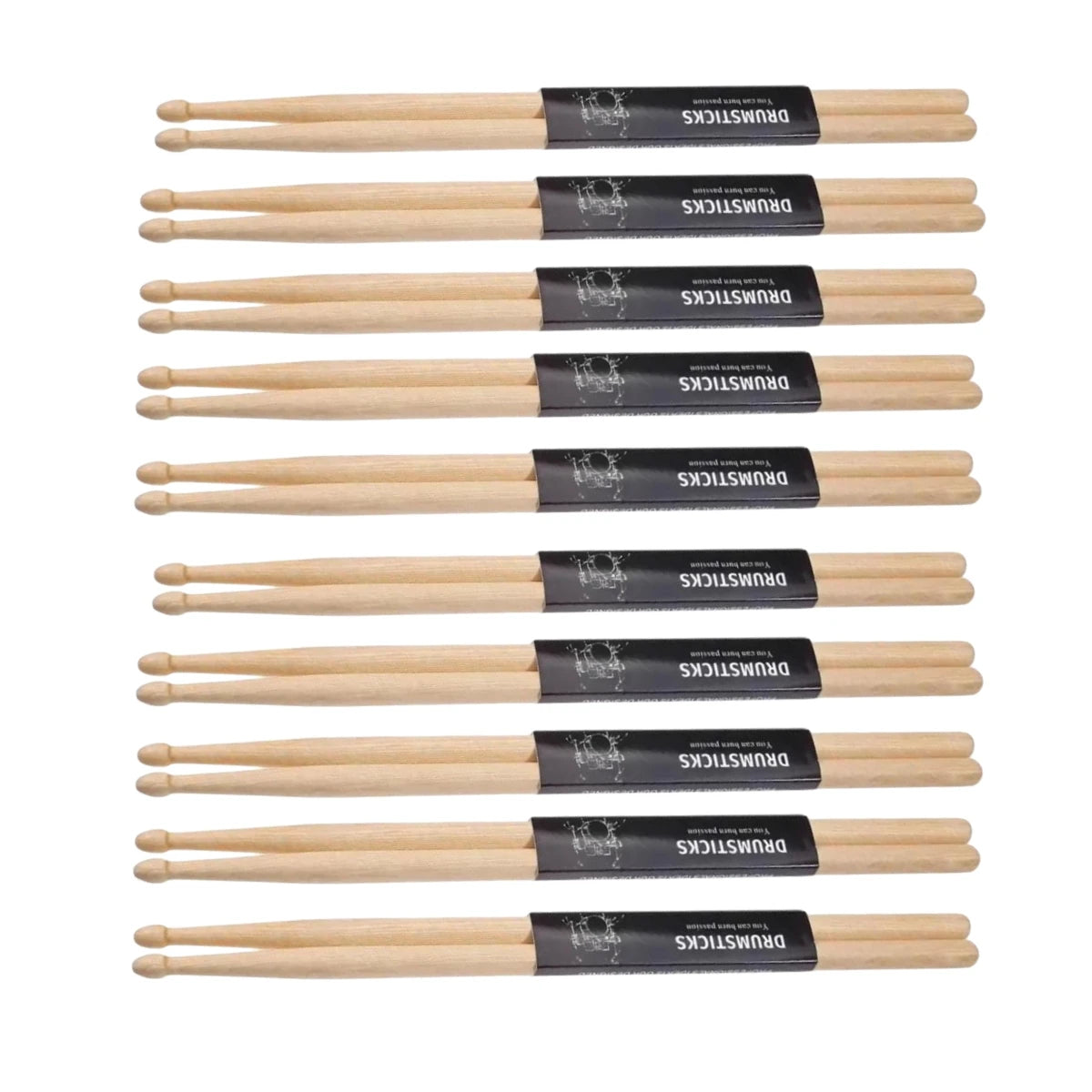 Miwayer 5A/7A Premium Maple Drumsticks Mallets - Ideal for All Ages - Durable Practice Sticks - Elegant Log Color