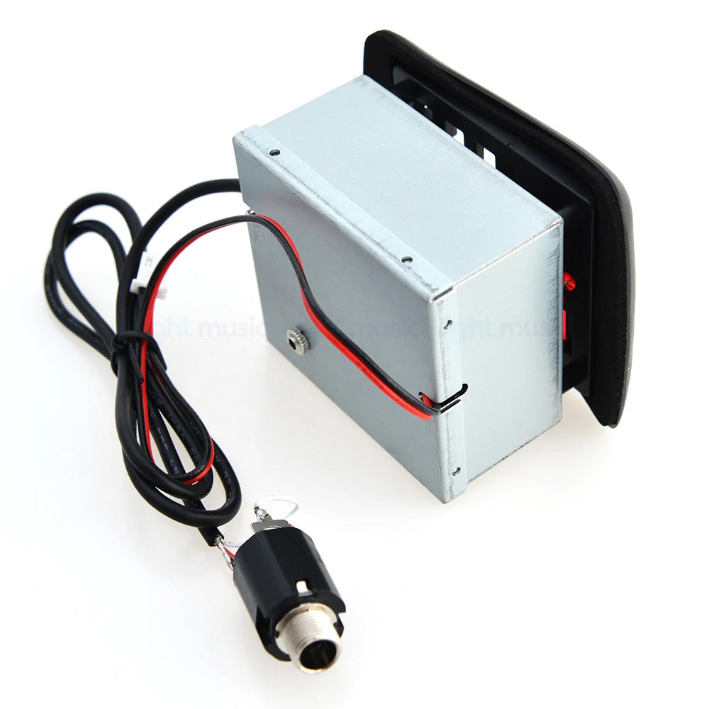4 Band Guitar Pickup Preamp EQ Equalizer Piezo Pickup with Tuner for Folk Guitar Guitar Accessories