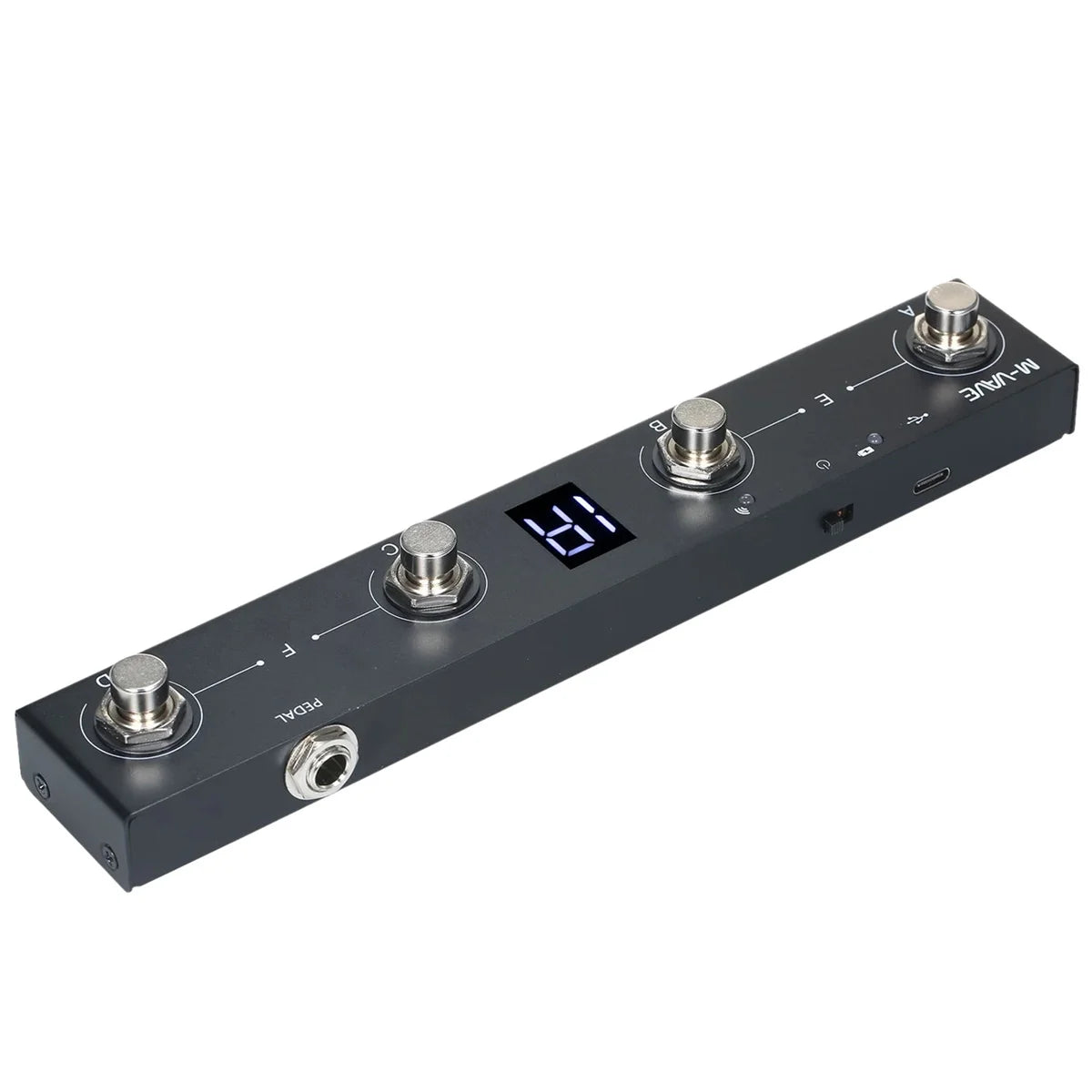 M-VAVE Chocolate Schokolade BT Rechargeable 4 Buttons MIDI Controller Pedal APP Control with Wireless Transmission System