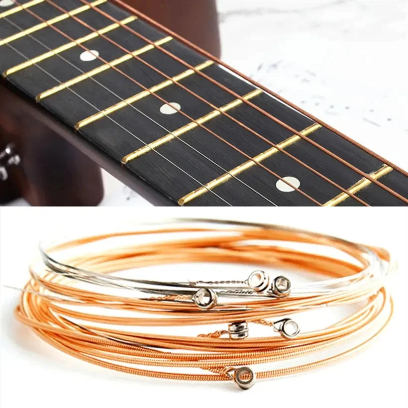 Miwayer 1 SET 6 Pieces Copper Guitar Strings 1-6 for Classical Classic Steel Wire Classic Acoustic Folk Guitar Parts Accessories