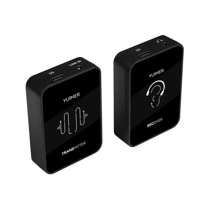 Yuimer SWS-14 2.4G Wireless Earphone Monitor Rechargeable Transmitter Receiver Support Stereo Mono Recording Function