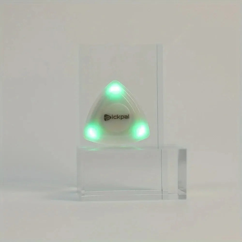 Miwayer LED Luminous Guitar Pick - ABS Electric Guitar Picks With Three-Color Light Options (White/Green/Purple)