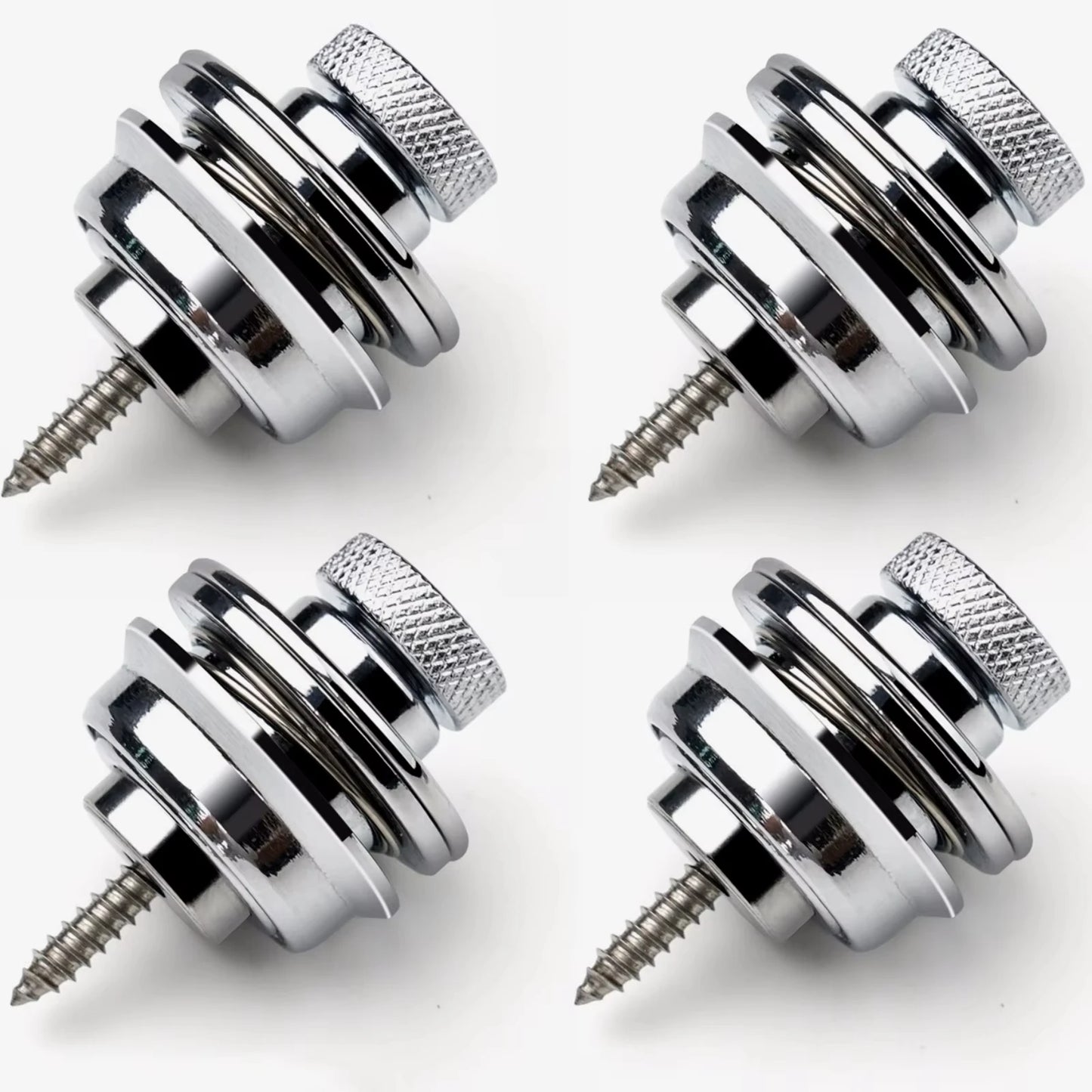 Guitar Strap Lock 1\2\4 PCS Heavy Duty Metal Button Security Straplock for Electric Acoustic Guitar Bass Ukulele