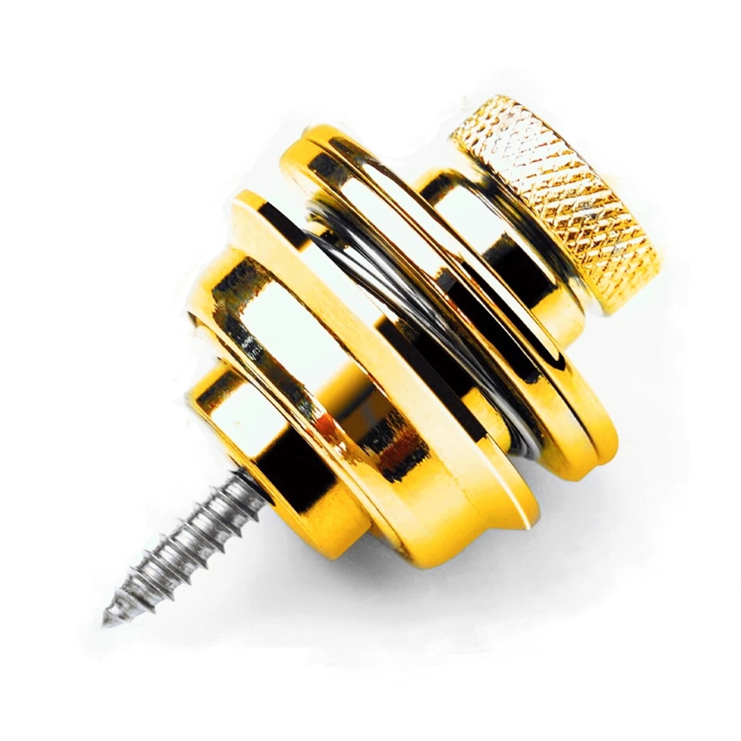 Guitar Strap Lock 1 PCS Heavy Duty Metal Button Security Straplock for Electric Acoustic Guitar Bass Ukulele