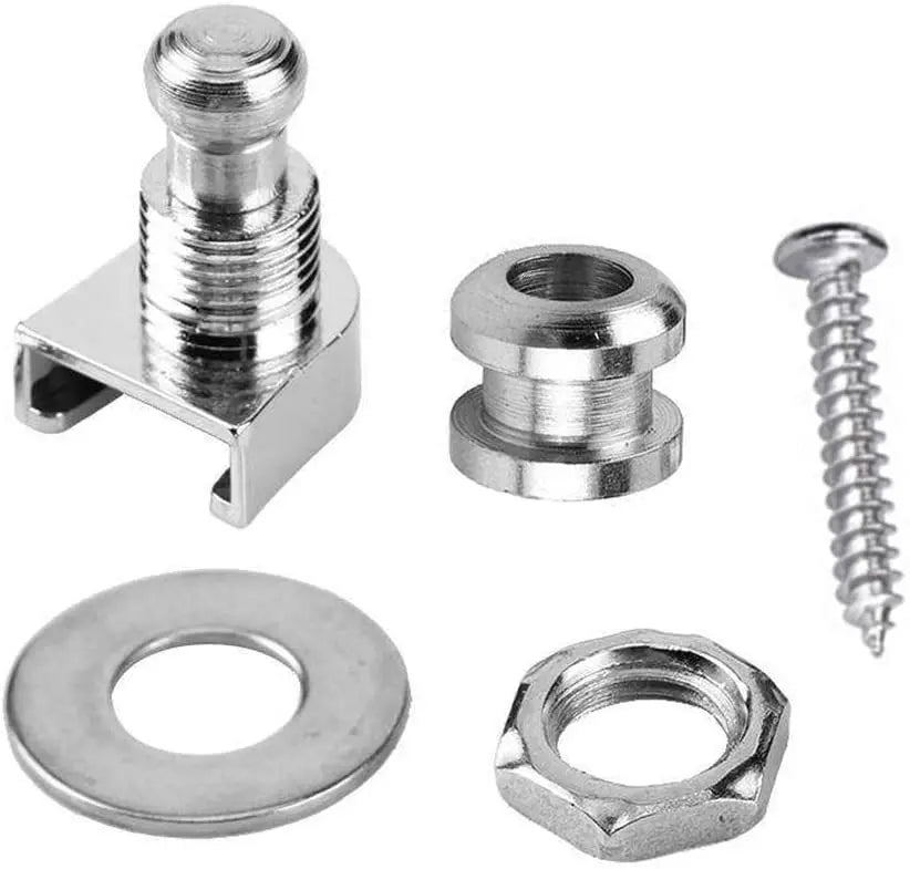 Guitar Strap Buttons Pins 1/2PCS 3 Color For Choose Premium Guitar Strap Locks Metal Security Strap Buttons Metal End Pins