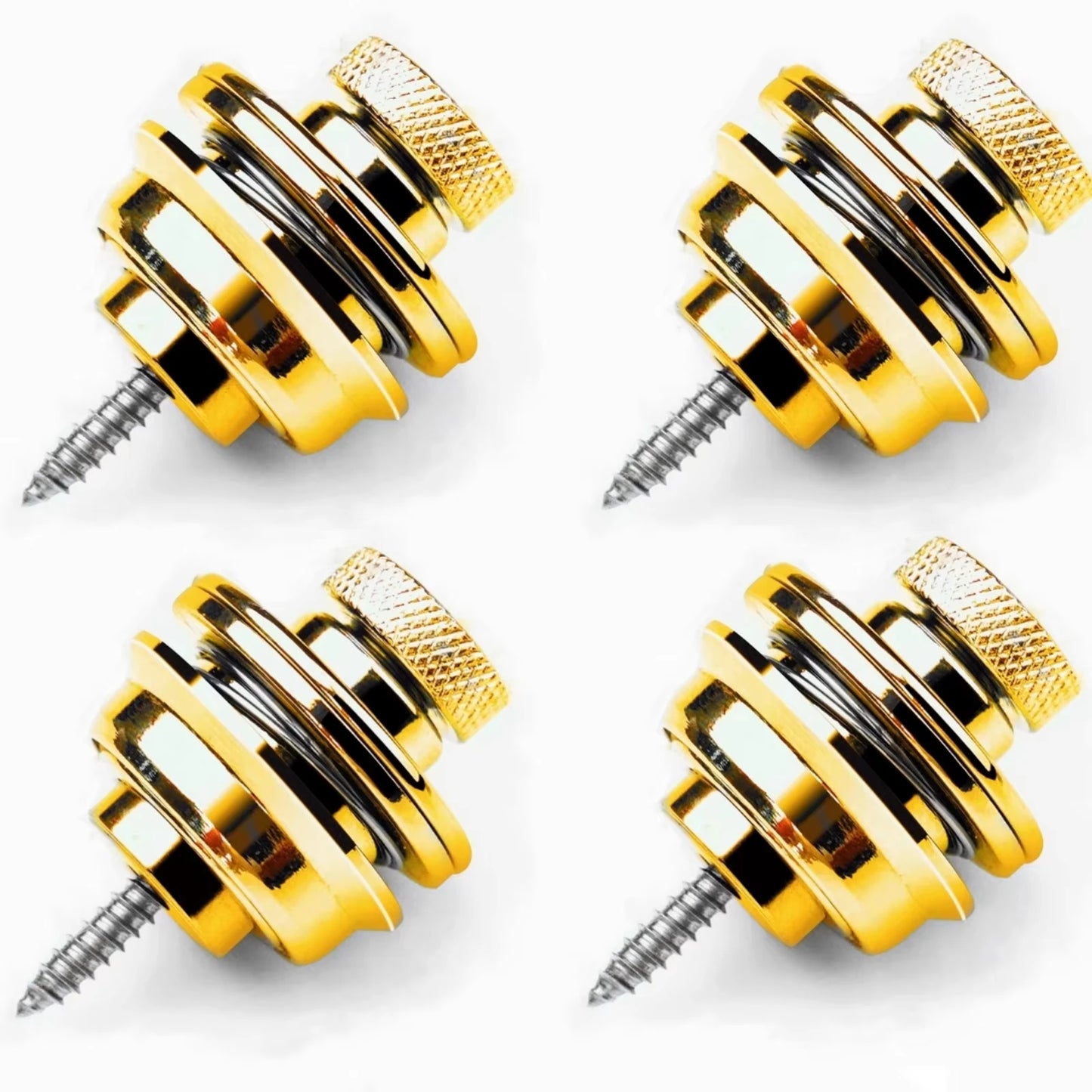 Guitar Strap Lock 1 PCS Heavy Duty Metal Button Security Straplock for Electric Acoustic Guitar Bass Ukulele