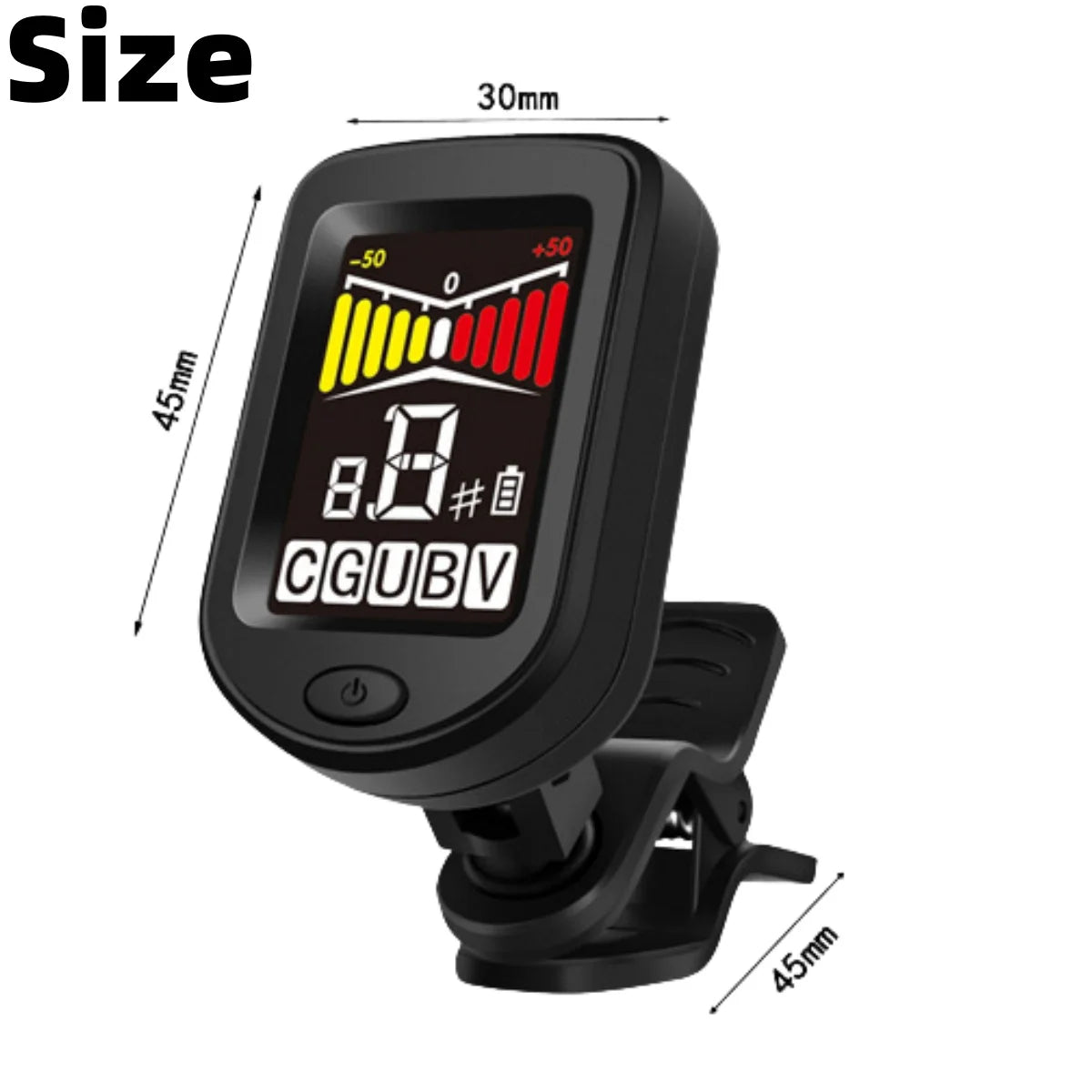 Guitar Tuner For All Instruments Clip on Electronic Tuner for Guitar Bass Ukulele Violin Mandolin Banjo