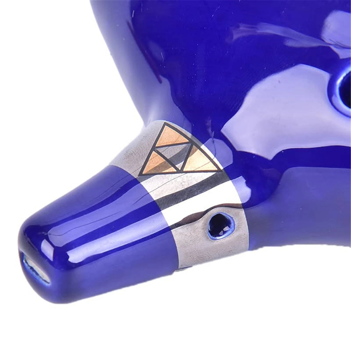Miwayer Ocarina,12 Tones Alto C Ceramic Ocarina Musical Instrument with Song Book Neck String Neck Cord Carry Bag, Blue