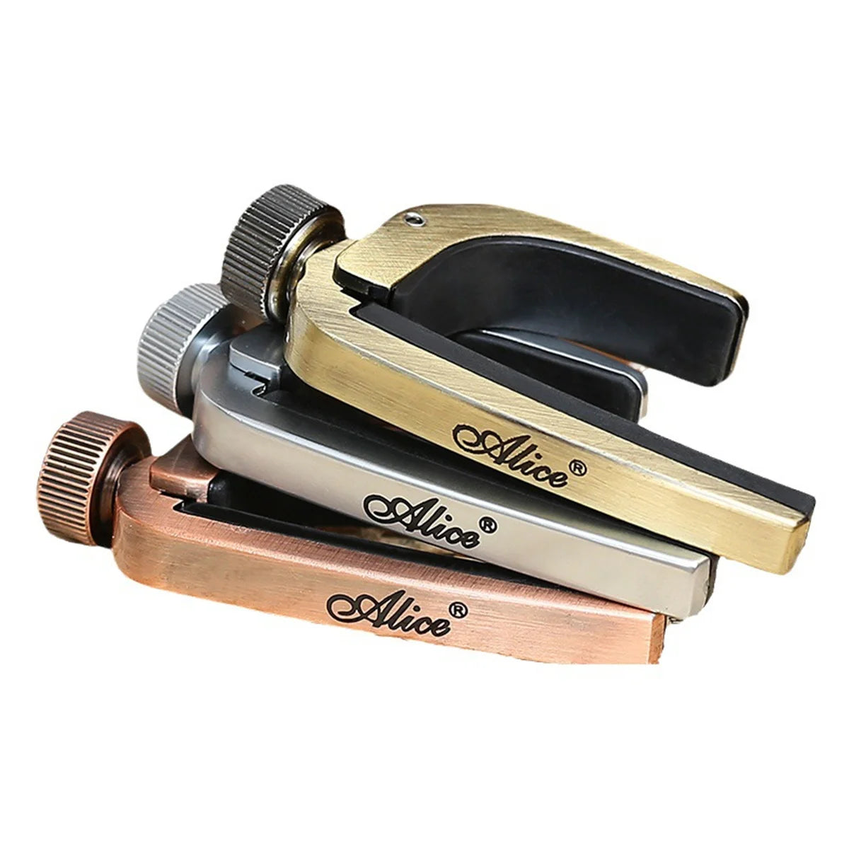 Alice Guitar Capo Adjustable Roller Metal Perfect Quick Change Tune for Electric Acoustic Guitar, Bass, Violin, and Ukulele