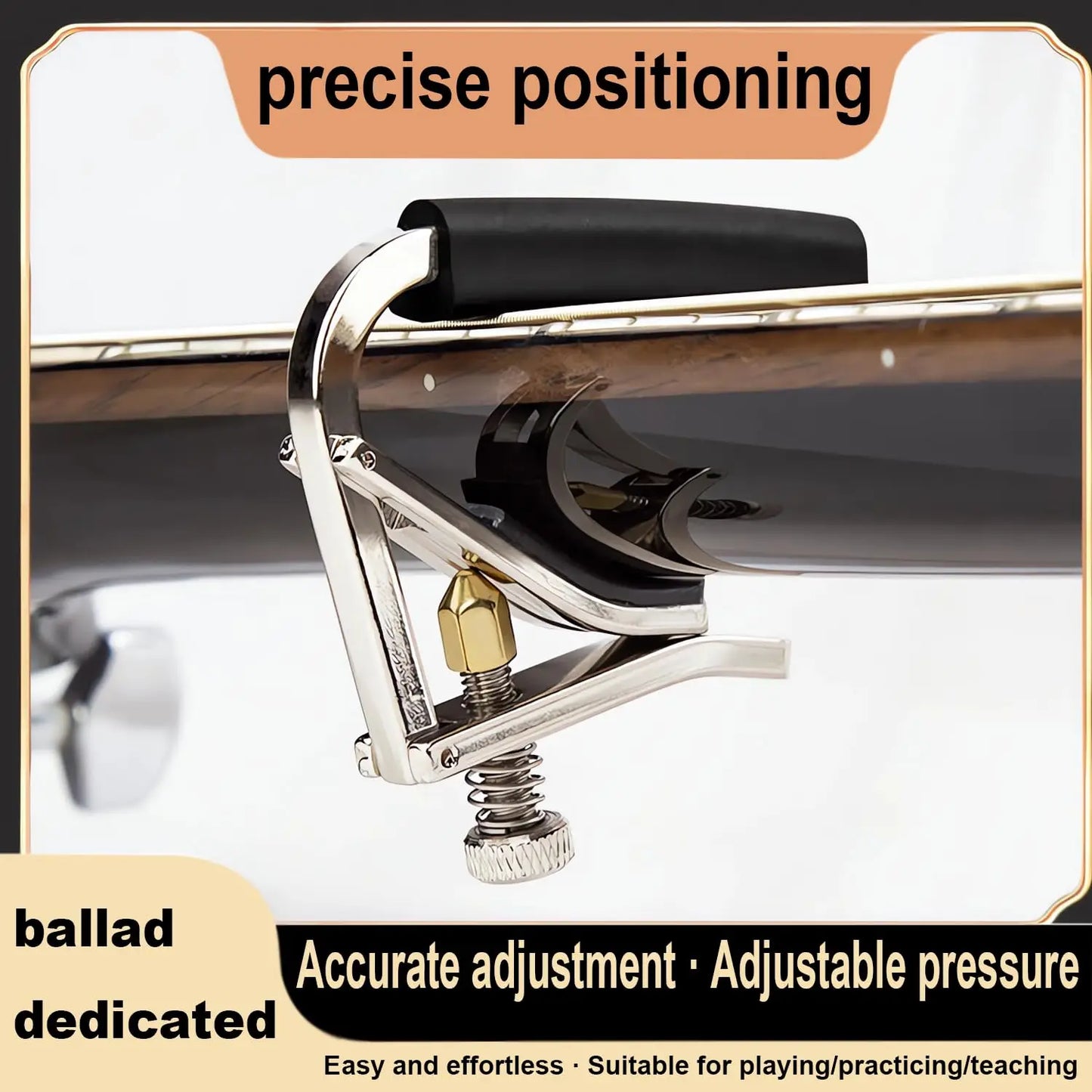 Alice A007V-C Metal Screw on Adjustable Guitar Capo  for Acoustic Electric Guitar Classical Guitar Accessories Parts