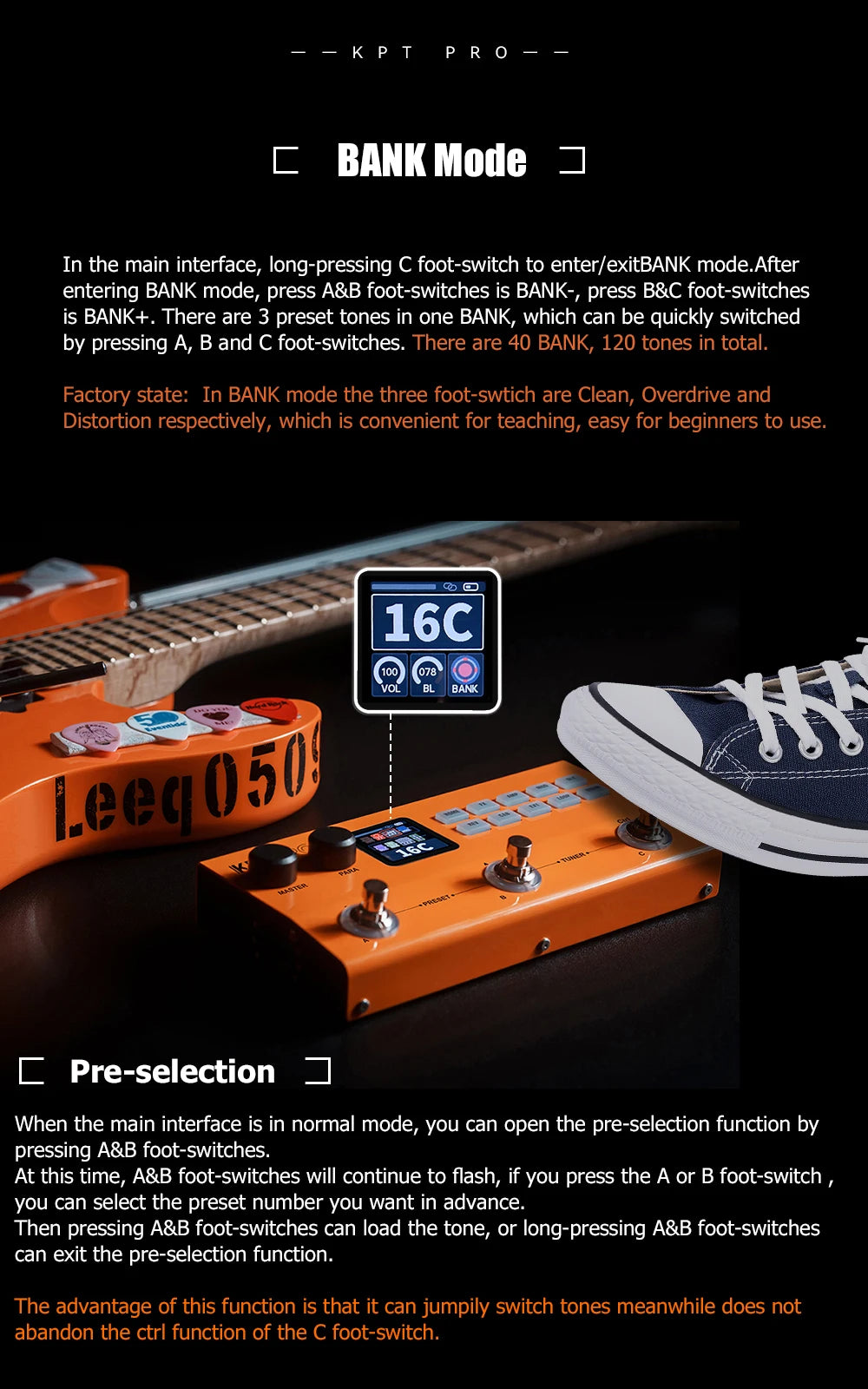 Yuimer KPT PRO Guitar Effect Pedal,Loop ,Drum with Noise Reduction, Compression, EQ, Delay, Reverb,TANK G Upgraded Multi-Effects