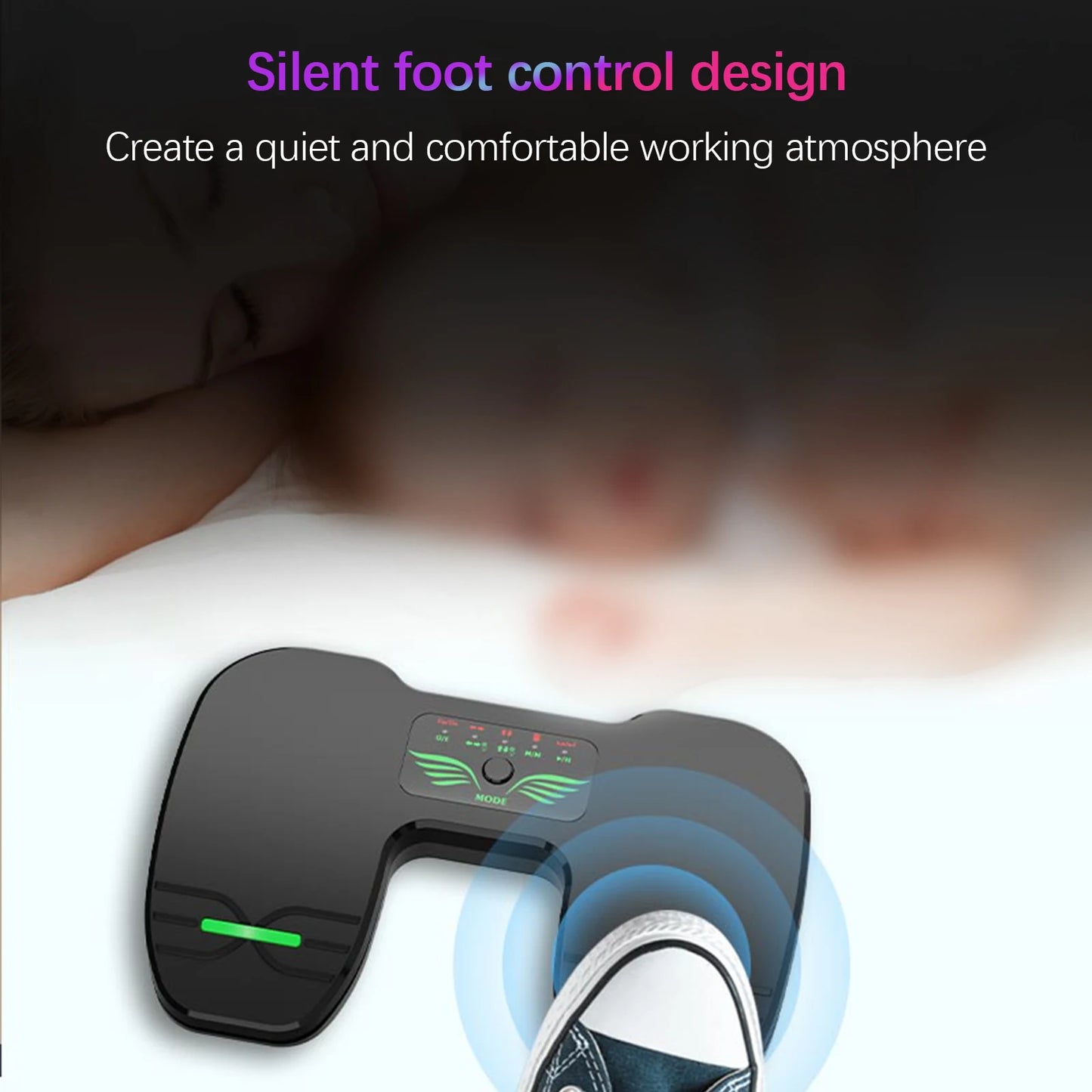 Wireless Page Turner Pedal Portable Music Page Turner for Tablets Smartphones BT Foot Page Turner Rechargeable & Anti-Skid Pad