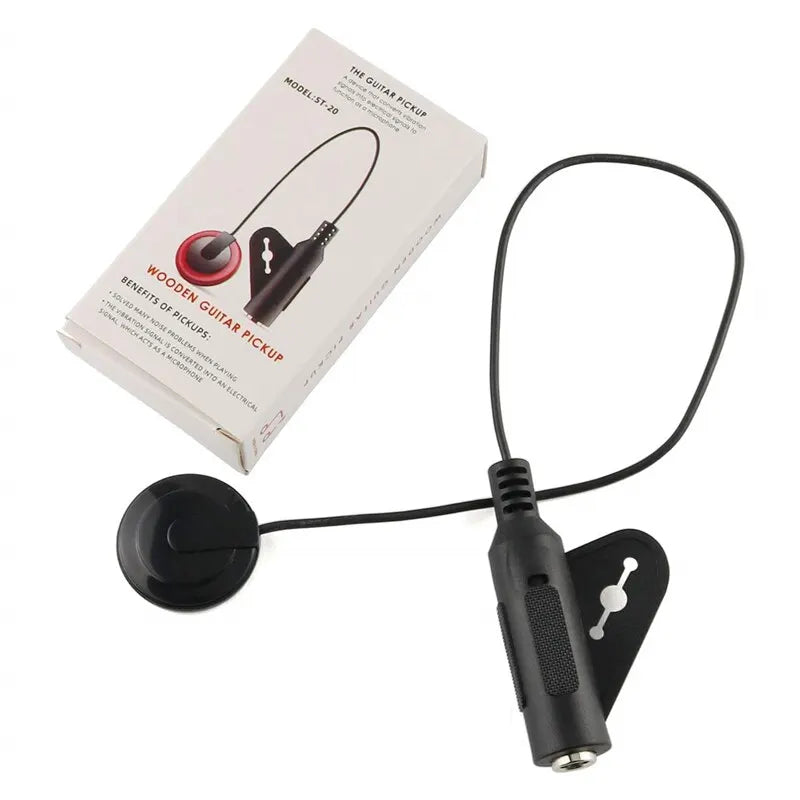 Contact Microphone Piezo Pickup Acoustic Guitar Microphone Pickup Cello Banjo Ukulele Mandolin Violin Mic Pickup