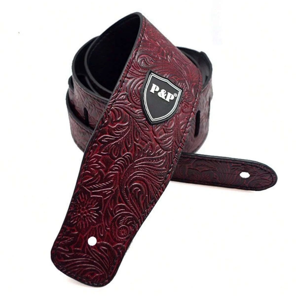 Guitar Strap Vintage 2.5 Inch Adjustable Soft Embroidered Belt Classical Bass Music Hobby Guitar Accessories