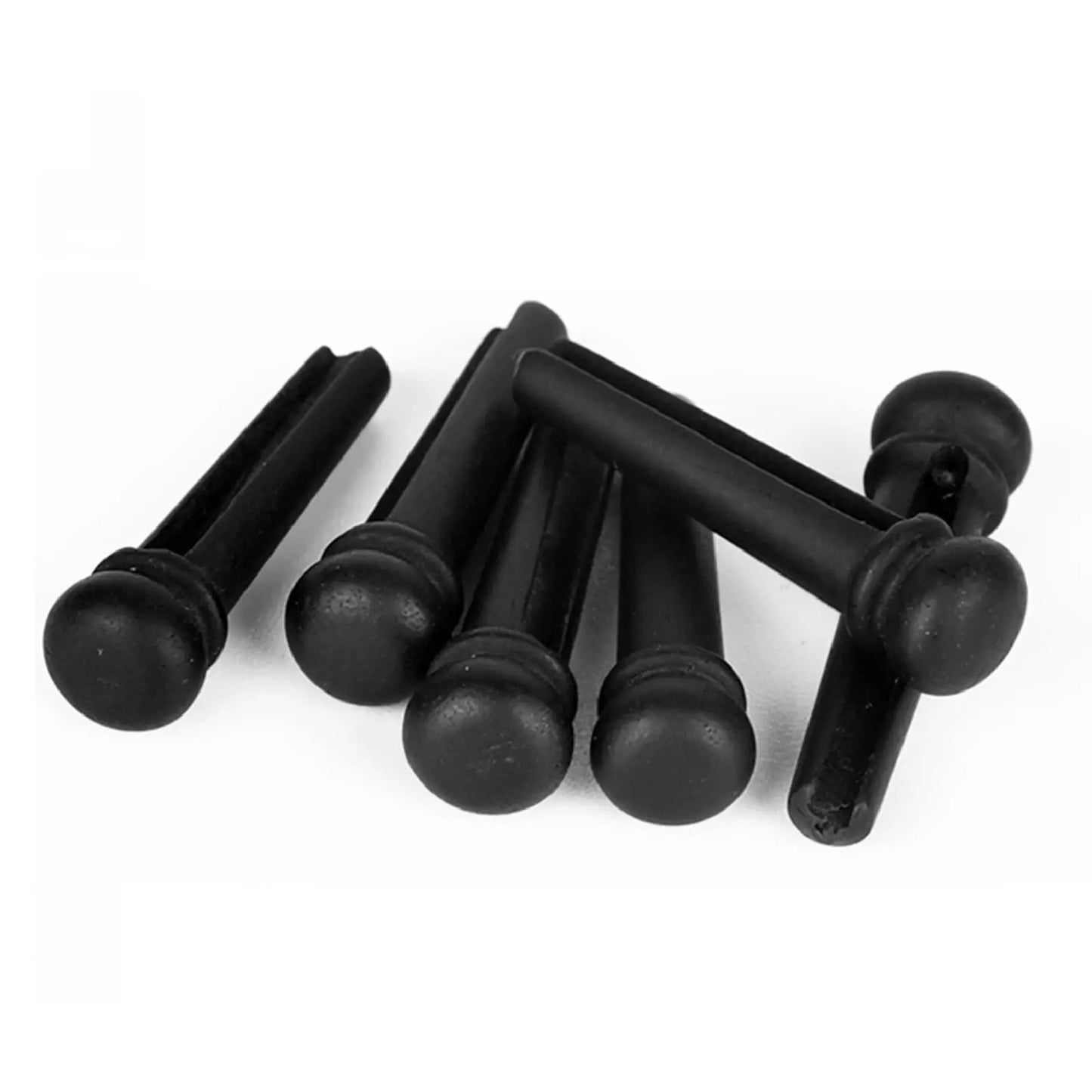 Miwayer Ebony Guitar Bridge Pins 6pcs for 6 & 12 String Acoustic Guitar Fixed String Nails