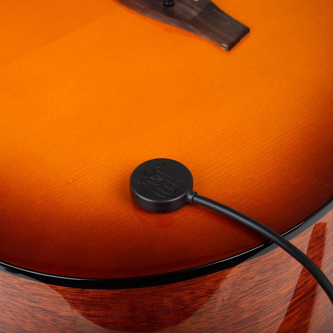 Universal Guitar Pickup Resonance Electric Guitar/Ukulele/Violin Black Pickup Clip Guitar Parts Accessories