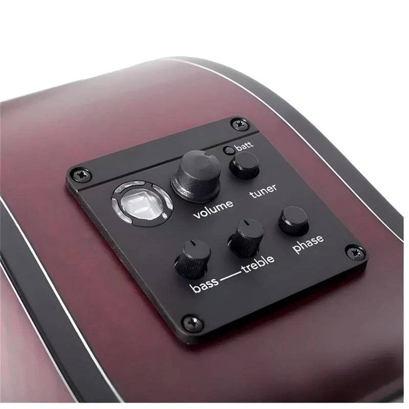 Guitar Pickup ISYS+ EQ Preamp Systems Acoustic Guitar Pickup with Tuner Easy Use