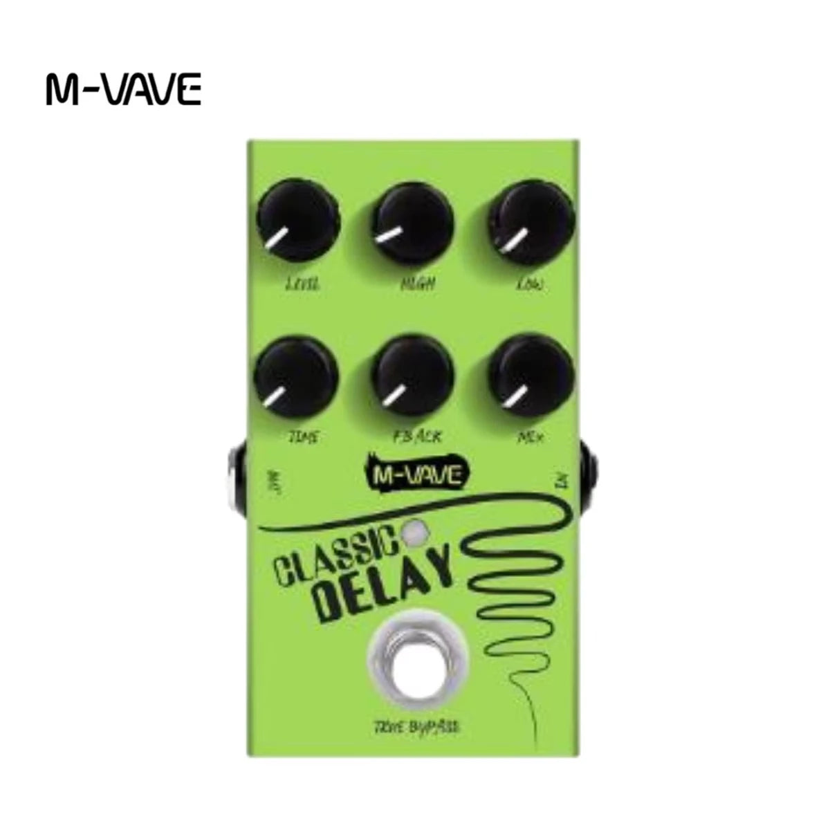 M-vave Elemental Digital Delay Pedal, Delay Guitar Pedal, Support for TAP and HOLD Mode, 9 Different Delay Effects