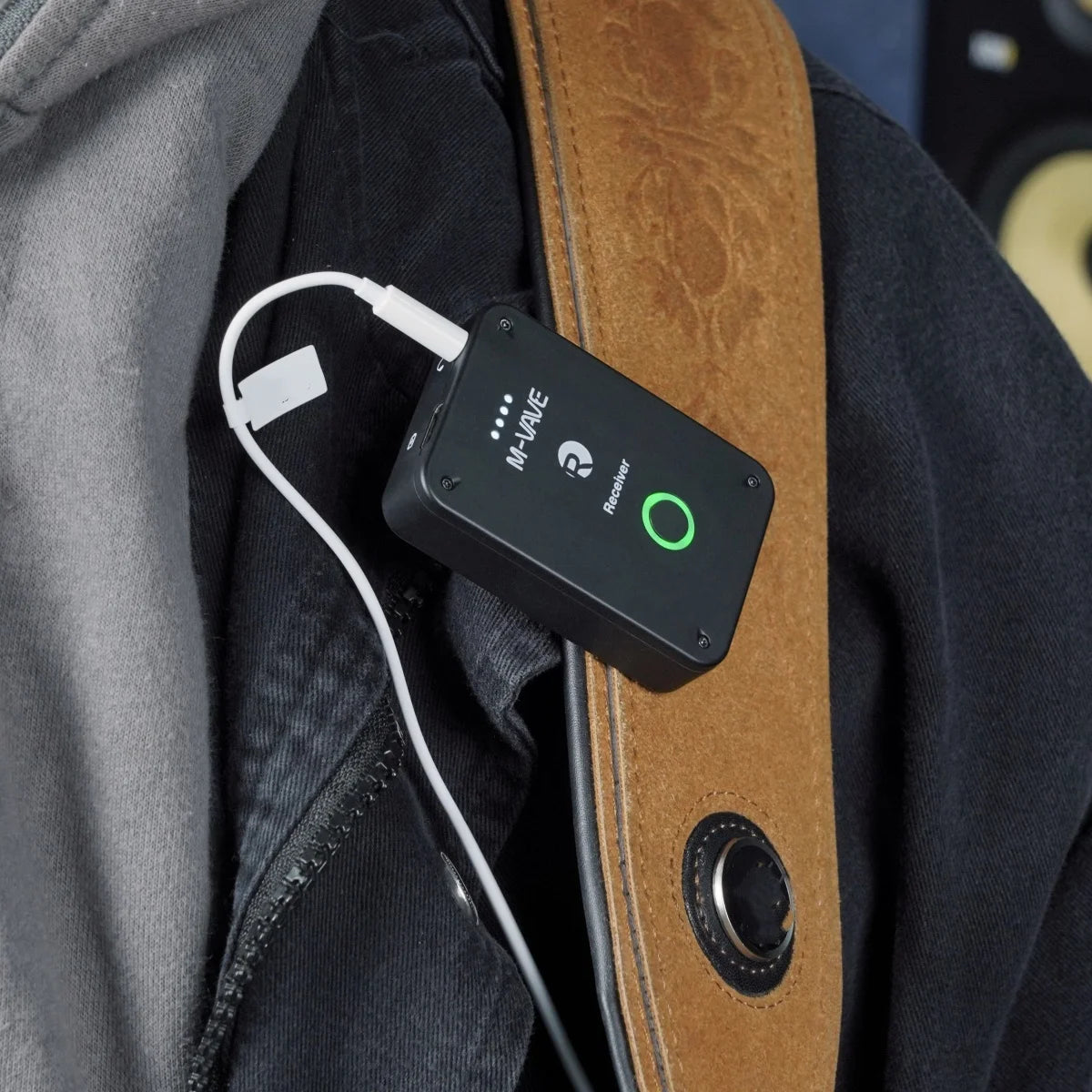 M-vave WP-10 2.4G Wireless System Earphone Monitor Transmission System Rechargeable Transmitter Receiver Mono Recording Function