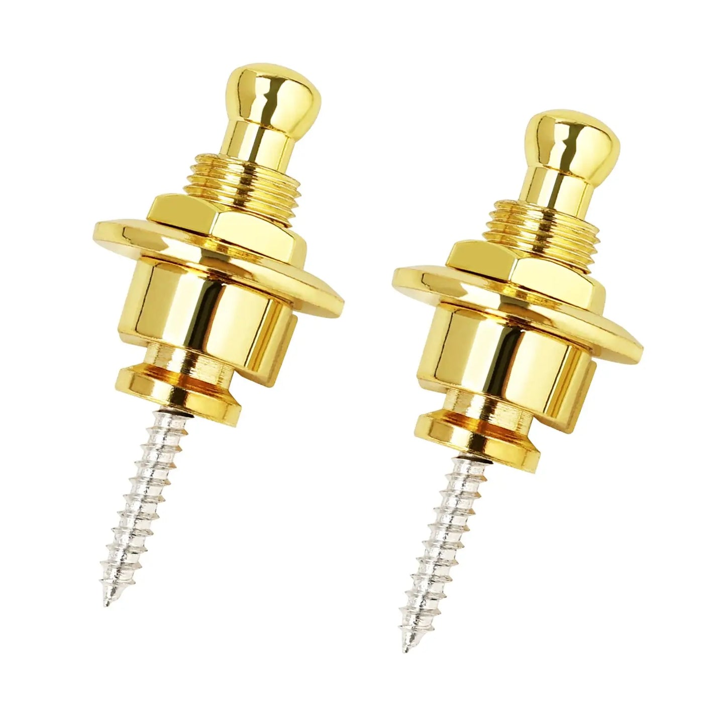 Guitar Strap Buttons Pins 1/2PCS 3 Color For Choose Premium Guitar Strap Locks Metal Security Strap Buttons Metal End Pins