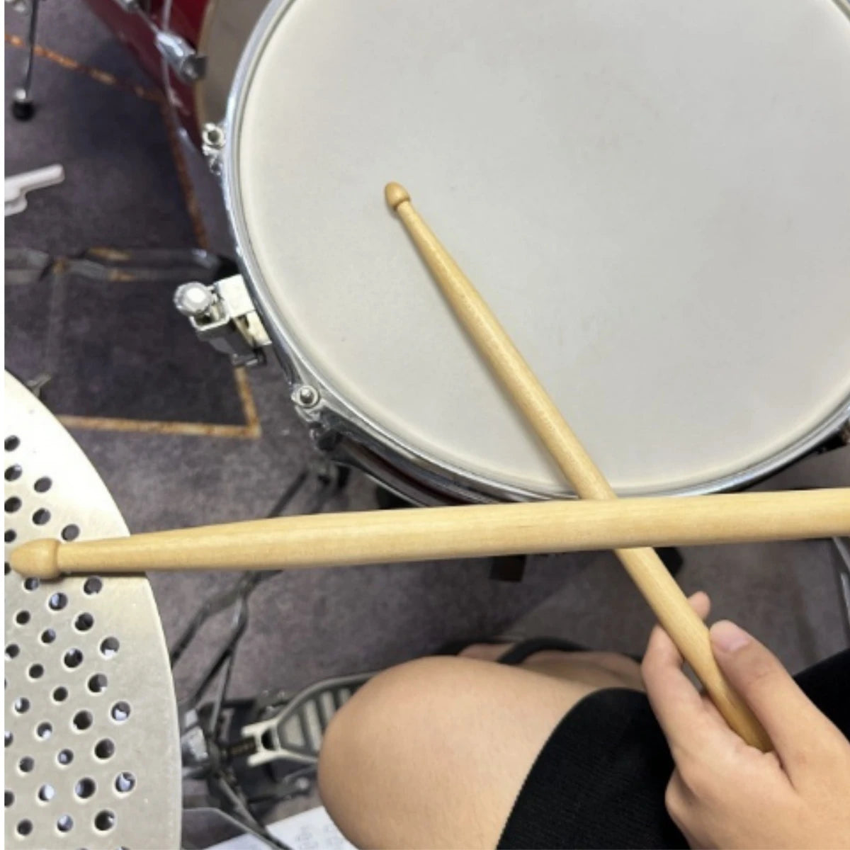 Miwayer 5A/7A Premium Maple Drumsticks Mallets  - Ideal for All Ages - Durable Practice Sticks - Elegant Log Color
