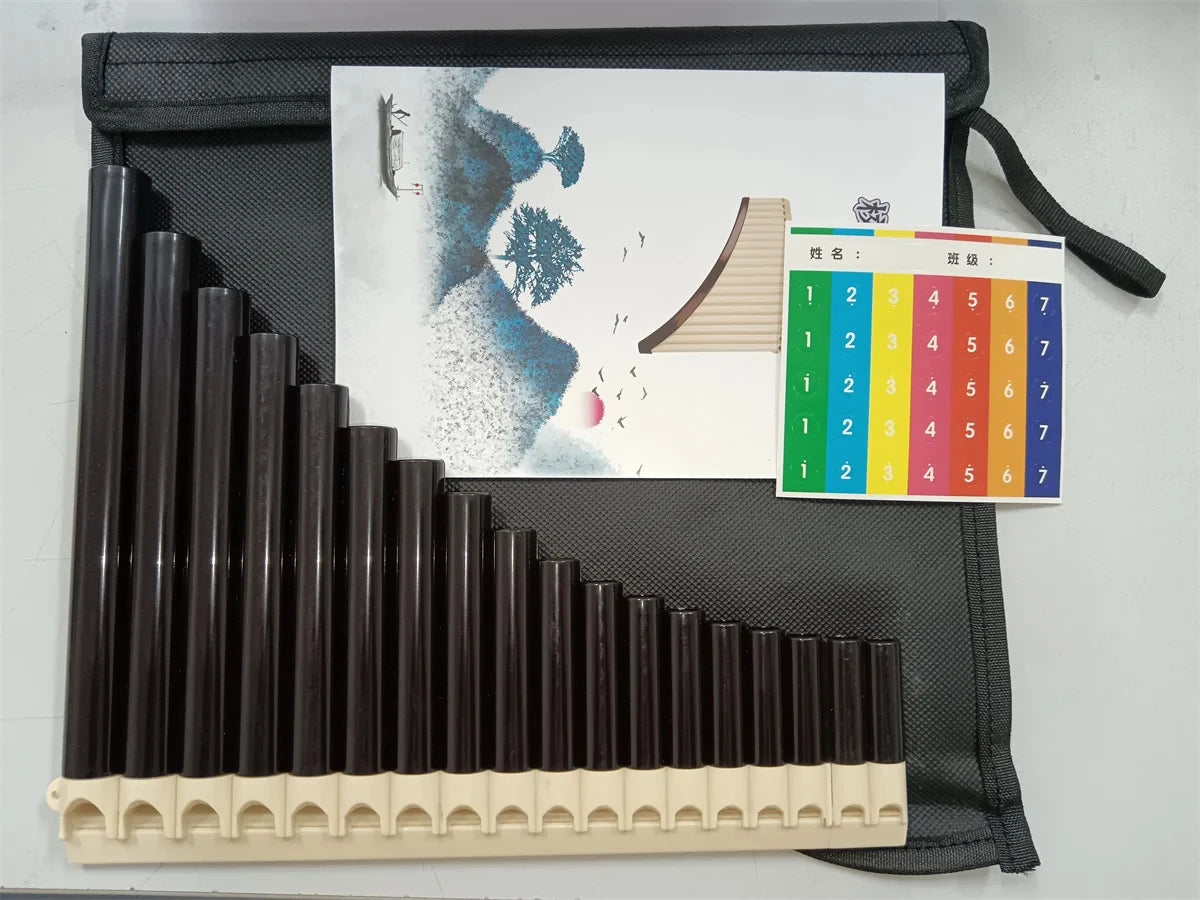 Miwayer Pan Flute 18 Pipes Eco-friendly Resin C Tone Easy Learn Pan Flute Pan Pipe Musical Instrument