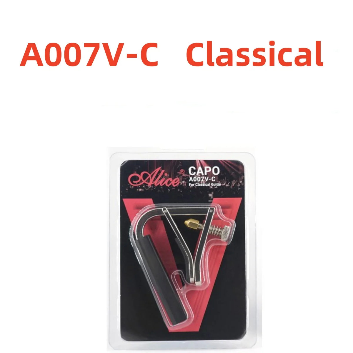 Alice A007V-C Metal Screw on Adjustable Guitar Capo  for Acoustic Electric Guitar Classical Guitar Accessories Parts