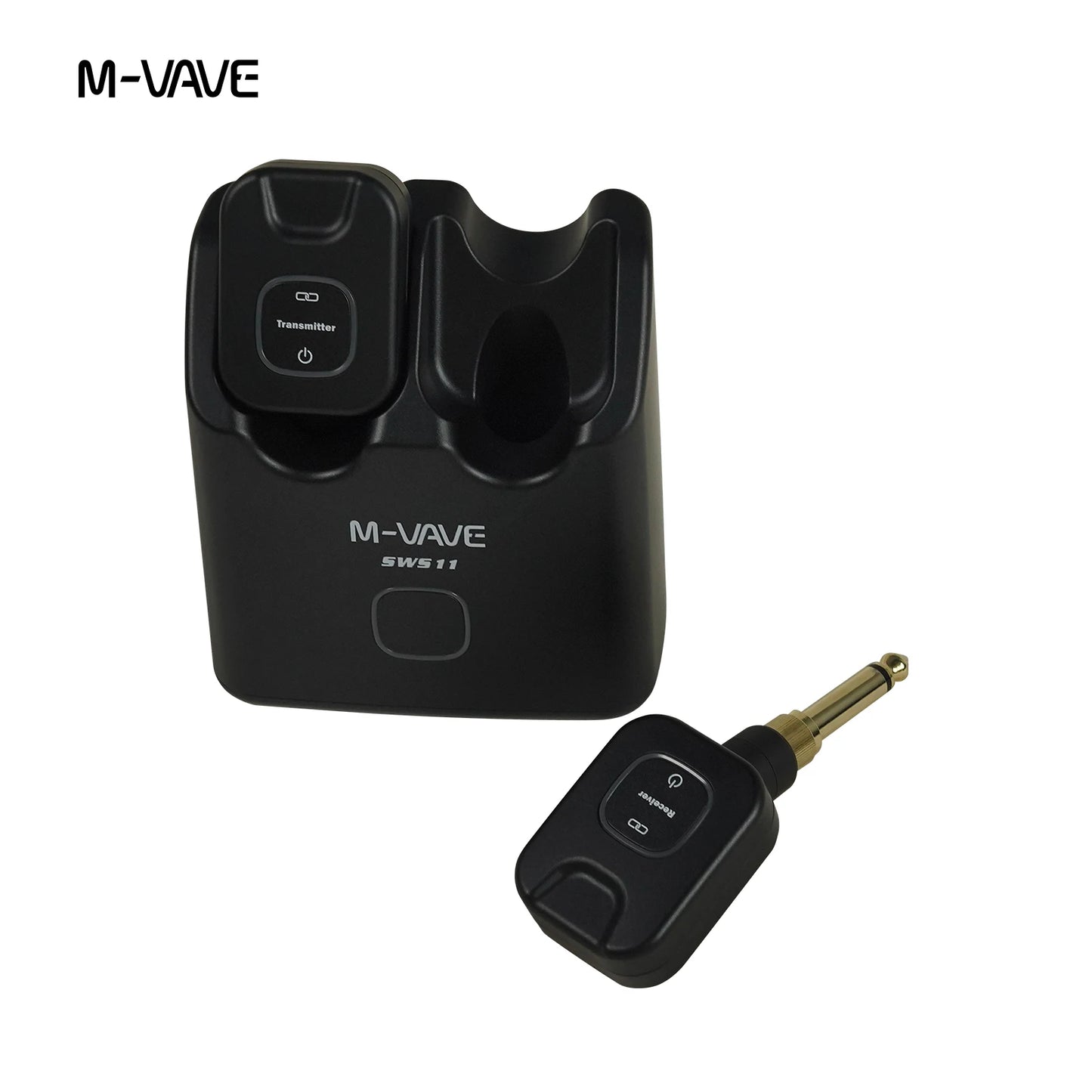 M-VAVE SWS11 Wireless Guitar System 5.8GHz Digital Wireless Guitar Transmitter and Receiver with Portable Charging Case ﻿