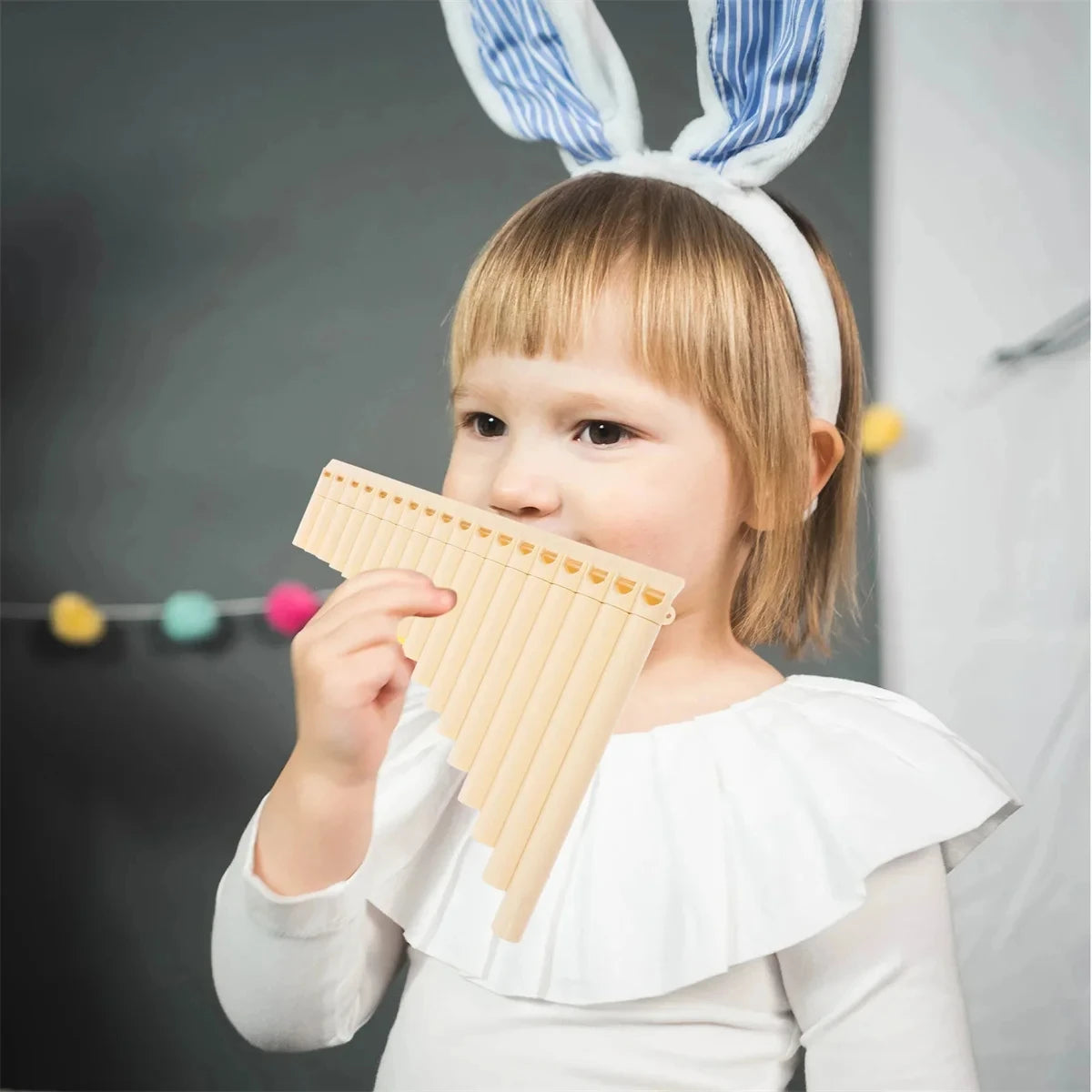Miwayer Pan Flute 18 Pipes Eco-friendly Resin C Tone Easy Learn Pan Flute Pan Pipe Musical Instrument