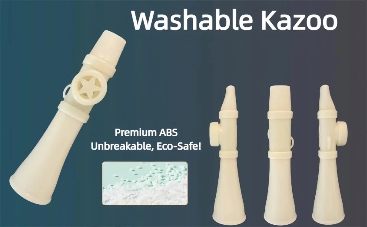 Kazoo Membrane-Free Flute, Great Sound & Easy to Learn | Compatible with Guitar/Ukulele/Violin, Unique Gift