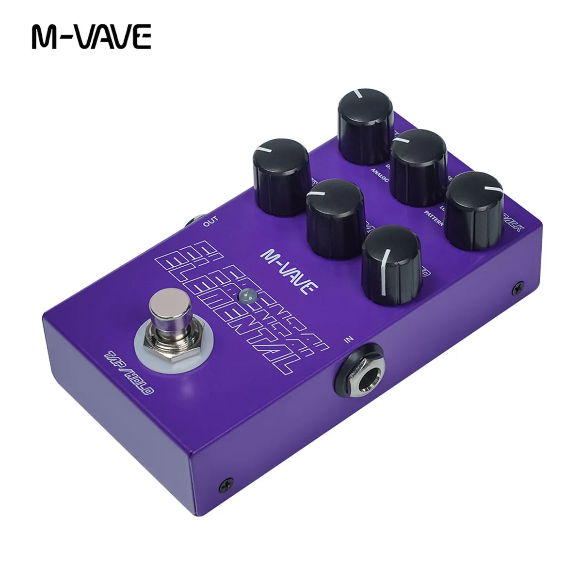 M-vave Elemental Digital Delay Pedal, Delay Guitar Pedal, Support for TAP and HOLD Mode, 9 Different Delay Effects