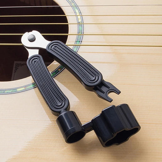 Miwayer Guitar String Winder 3 IN 1String Peg Winder + String Cutter + Pin Puller Instrument Guitar Maintenance Tool Repair Tool