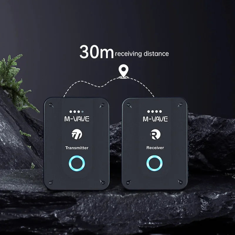 M-vave WP-9 Wireless Earphone Monitor 2.4G Rechargeable Transmitter Receiver with Volume Support Stereo Mono Mute Function