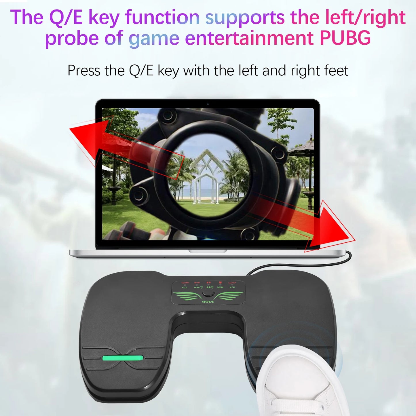 Wireless Page Turner Pedal Portable Music Page Turner for Tablets Smartphones BT Foot Page Turner Rechargeable & Anti-Skid Pad