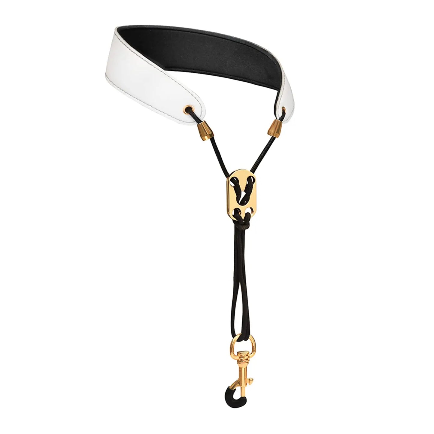 Miwayer Sax Neck Strap Professional Saxophone Harness Leather Padded Soft Neck Sling For Baritone Alto Tenor Soprano Baritone