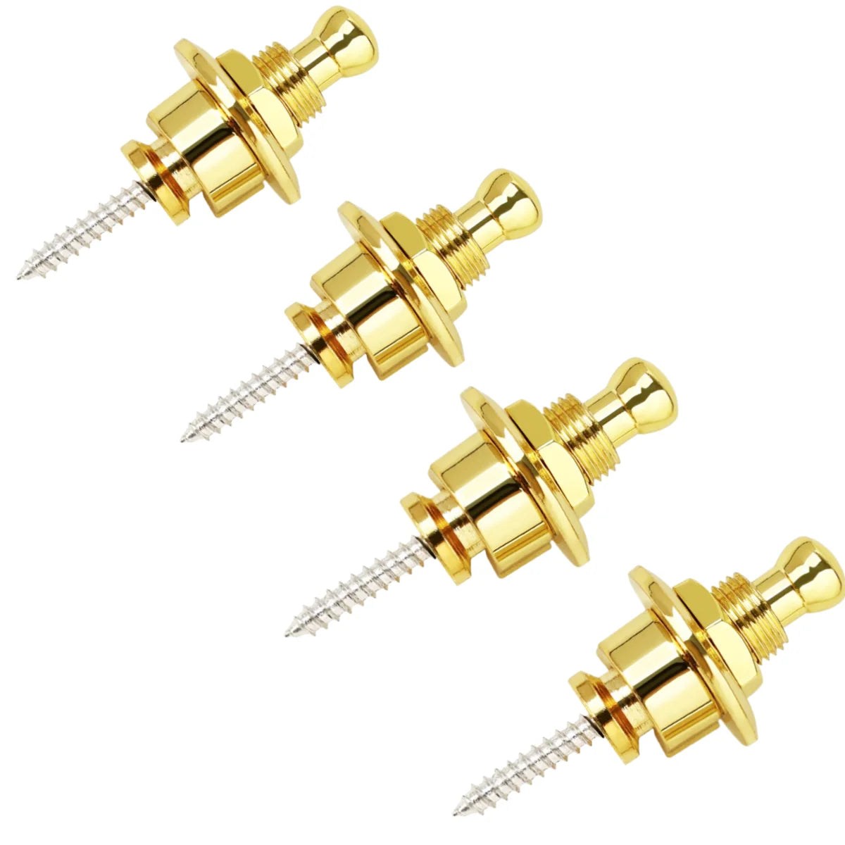 Guitar Strap Buttons Pins 1/2PCS 3 Color For Choose Premium Guitar Strap Locks Metal Security Strap Buttons Metal End Pins
