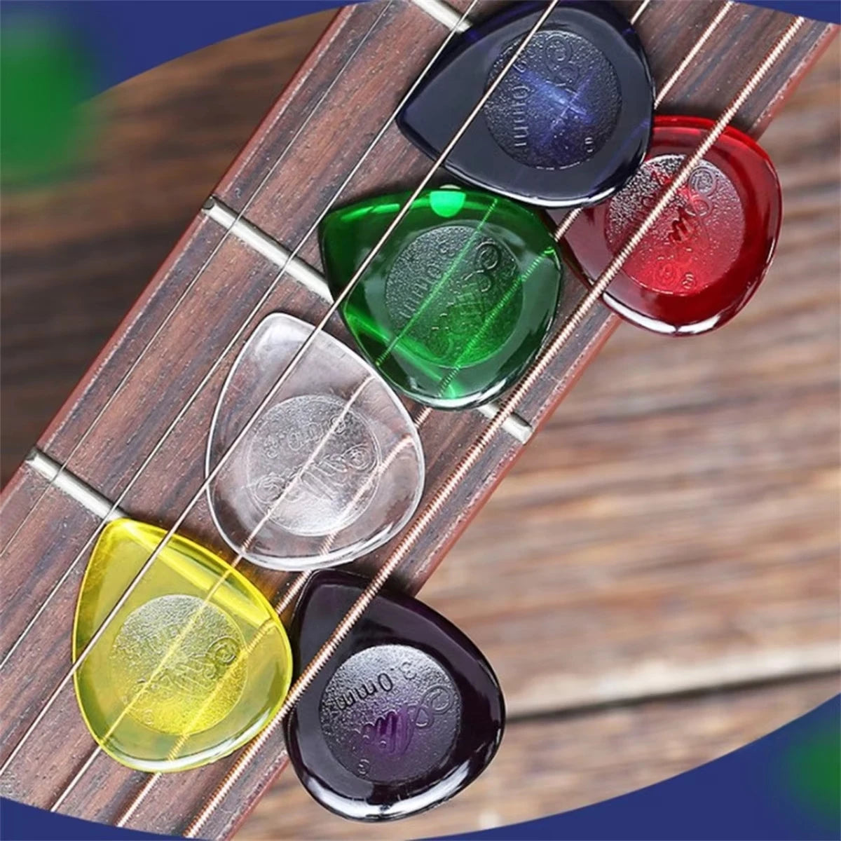 6Pcs Alice Stubby Guitar Picks ABS Plectrums Large Stubbies Big Thickness 1mm 2mm 3mm Guitar Pick Guitar Accessories