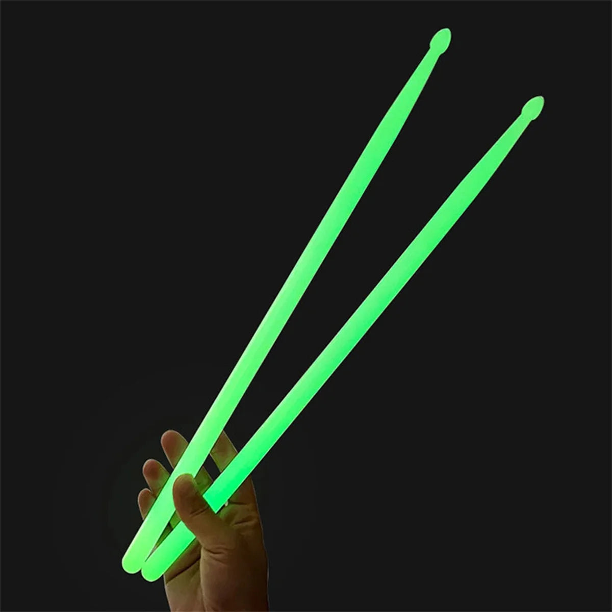 Miwayer Luminous Drum Stick Light Up Drum Sticks1Pair in The Dark Musical Instruments Stage Performance Fluorescent Drumsticks