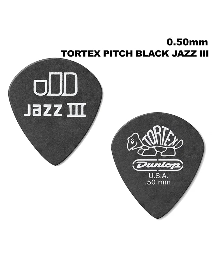 Dunlop Pick. 482R JAZZ 3 TORTEX material non-slip electric guitar pick. Thickness: 0.50/0.60/0.73/0.88/1.00/1.14 mm.