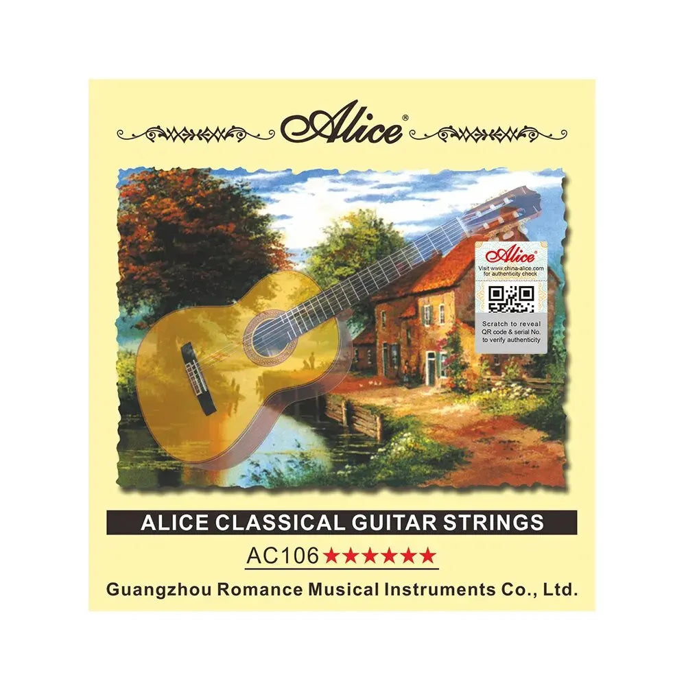 Alice Classical Guitar Strings 6 Pcs/Set Nylon Fiber Strings For Guitar Classical Musical Instruments Guitar Parts A106/107C-N