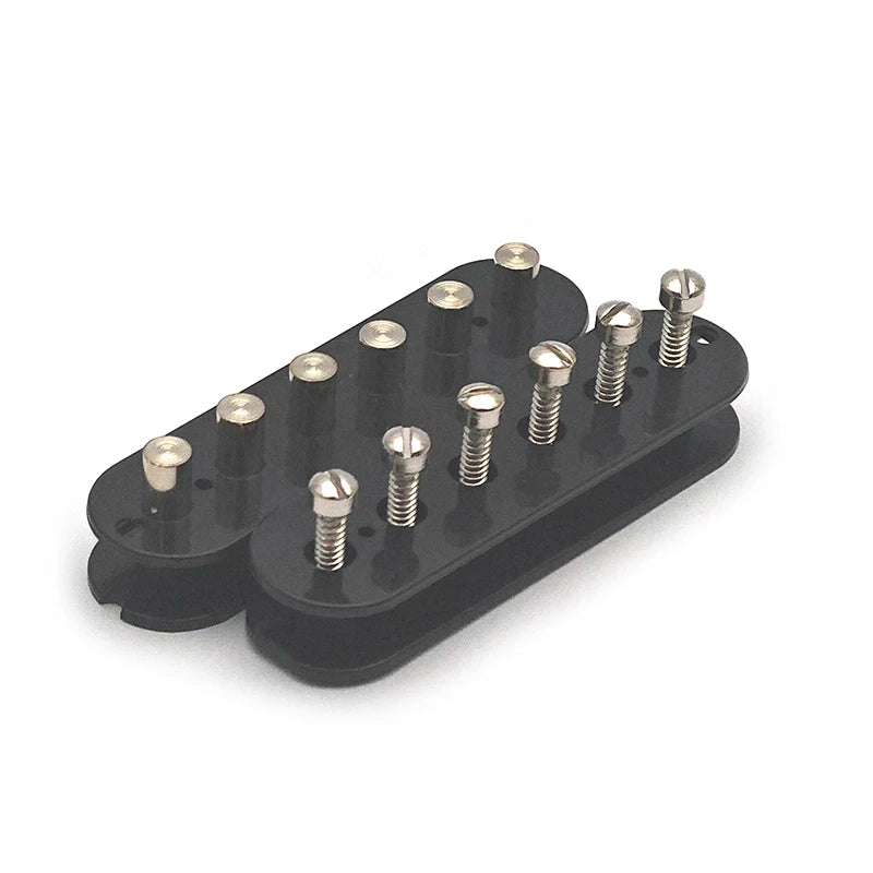 [Pickup DIY Kits] LP Guitar Humbucker Pickup Kits-Brass Cover/Ceramic/Plastic Bobbin/Fixed/Adjustable Pole/4C Cable Pickup Kits