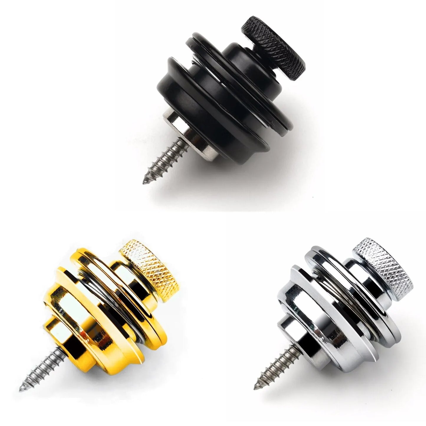 Guitar Strap Lock 1\2\4 PCS Heavy Duty Metal Button Security Straplock for Electric Acoustic Guitar Bass Ukulele