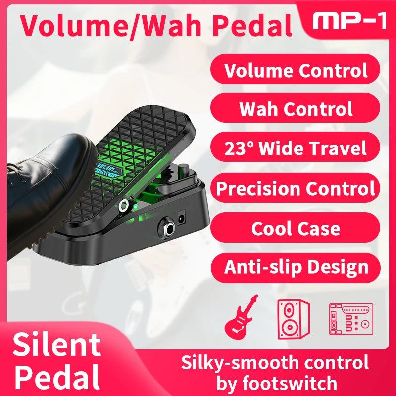 Wow Pedal MP-1 volume control Noiseless, non-slip, no power supply required Effects pedal for guitar amp
