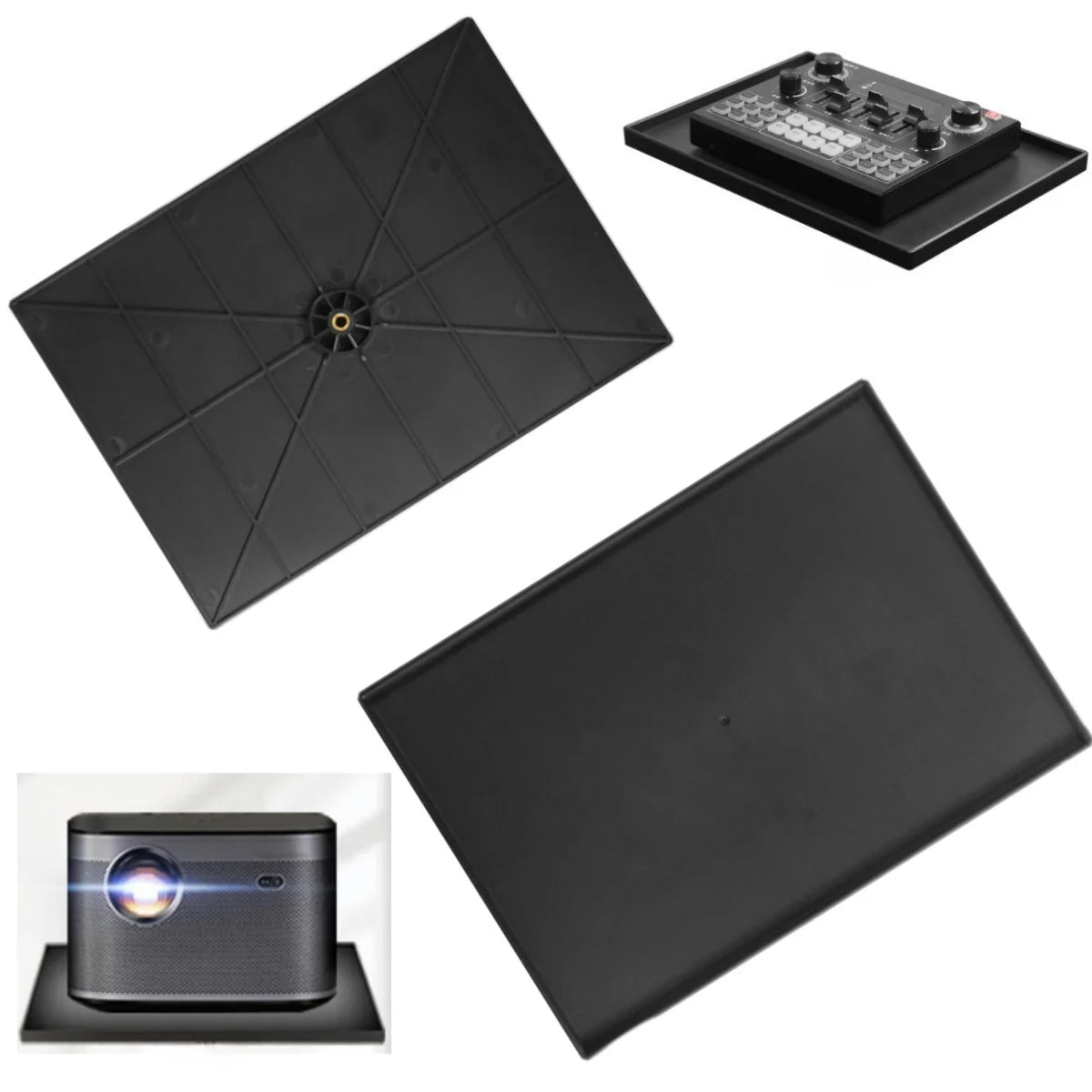 1Pcs Sound Card Projector Tray Projector Stand Accessories Tray w/1/4" Metal Female Thread Adapter /Easy Installation