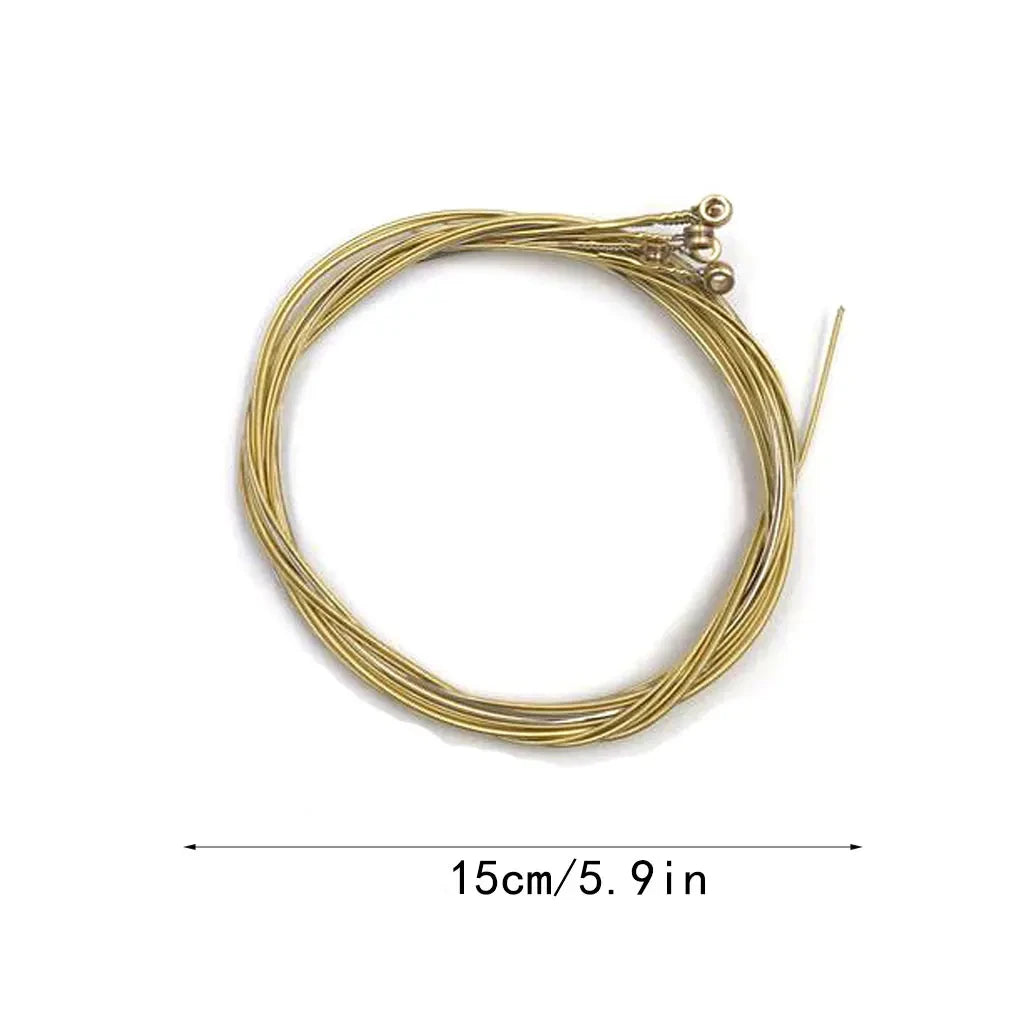 Miwayer Set of 6 Acoustic Guitar Strings, E-A Rainbow Colors, for Folk Acoustic Guitar, Classical Guitar