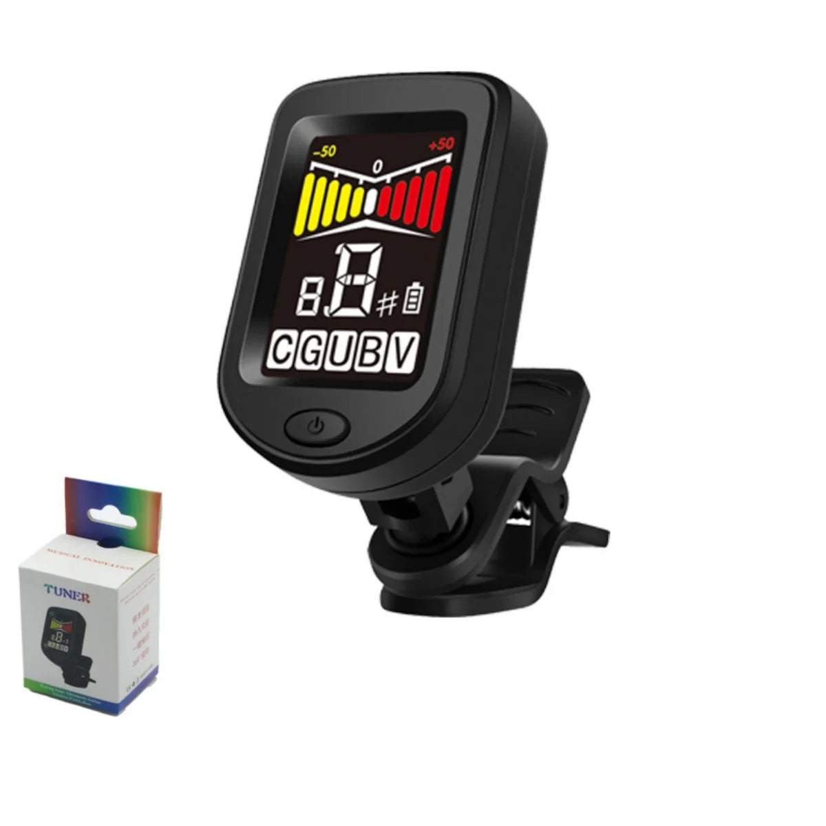 Guitar Tuner For All Instruments Clip on Electronic Tuner for Guitar Bass Ukulele Violin Mandolin Banjo