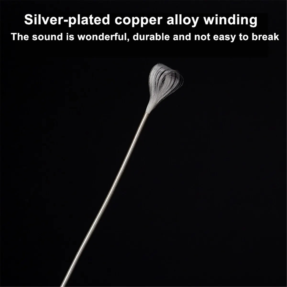 Miwayer 6pcs Classical Guitar Strings Set Plating Super Light Classic Guitar Clear Nylon Silver Strings Silver Plated Copper