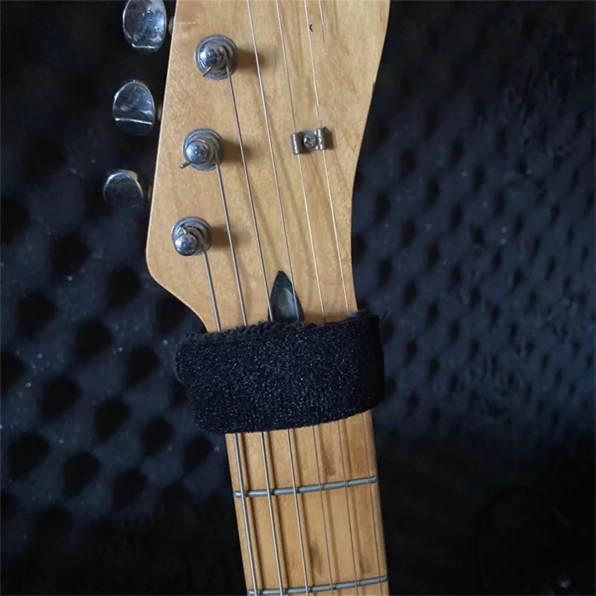Miwayer Guitar Fret Strings Mute Noise Damper Mute Wraps Black Guitar Beam Tape for Guitars, Bass, and Ukulele